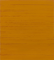 A golden yellow background with subtle red highlights.